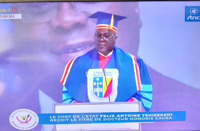 Félix Tshisekedi reçoit le titre de docteur Honoris Causa de l