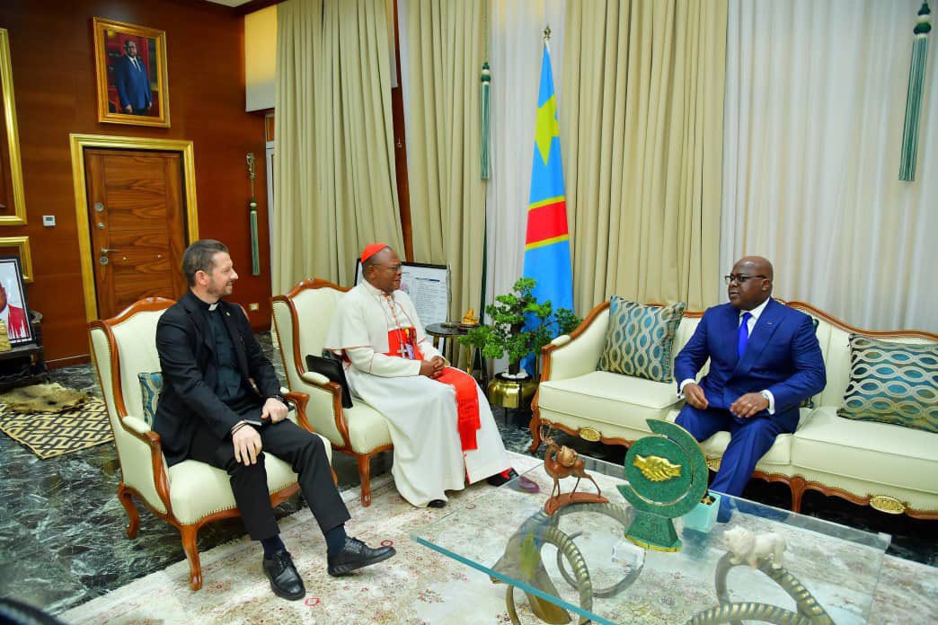 Cardinal Fridolin Ambongo rencontre Félix Tshisekedi